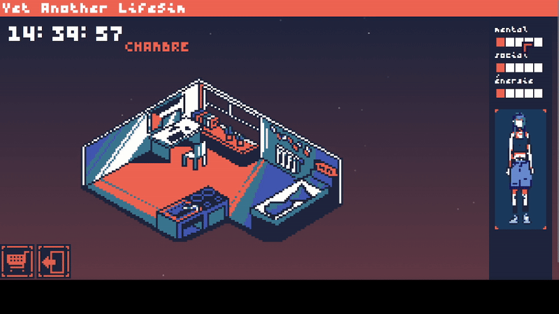 Capture du projet Yet Another Life Sim